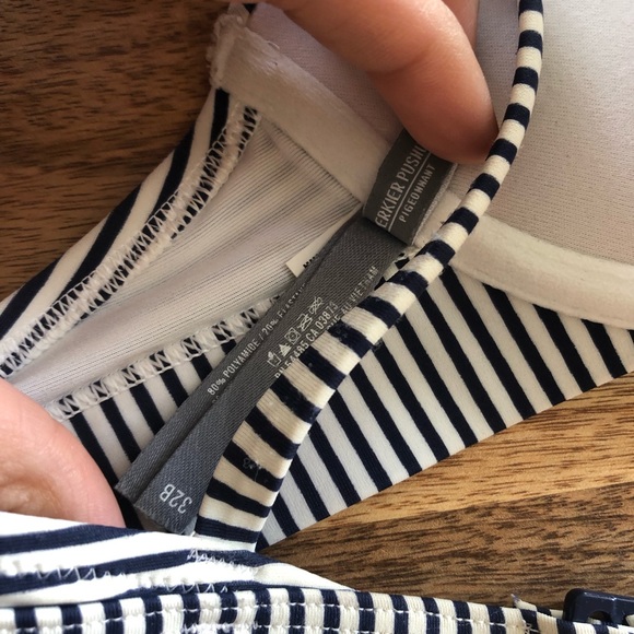 Aerie swimsuit - striped top and blue bottom - Picture 5 of 6